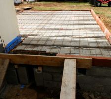Ferraillage et pose des planelles.