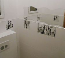 Wc rdc: miroir vague avec rondeurs des dames !