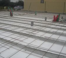 Pose Hourdis polystyr&egrave;ne et poutrelles