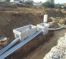 La viabilisation du lotissement en cours de cr&eacute;ation.