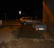Terrassement pour future pelouse