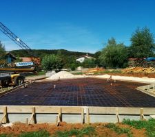 Mise en place de la grue