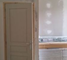 La porte de l'accès chaudière