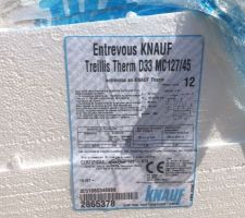 Entrevous polystyr&egrave;ne du plancher du sous-sol