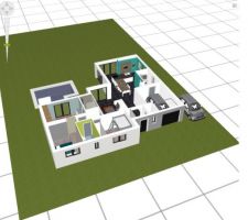 Représentation 3D faite avec Kozikaza pour valider tous les espaces et préparer les ajustements lors de la mise au point technique