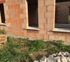 Pose des appuis fenetres et porte