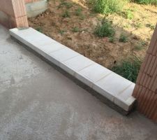 Pose des appuis fenetres et porte