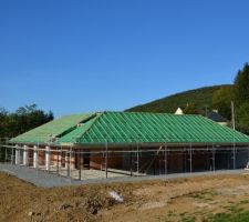 écran sous toiture posée sur la maison