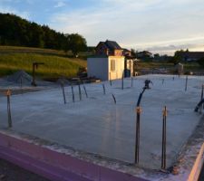 Radier en place sur le Jackodur