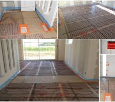 Plancher chauffant au RDC