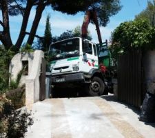 Livraison du carrelage...