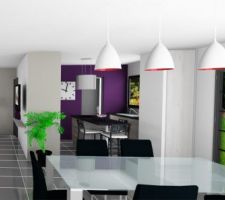Vue 3D de la cuisine