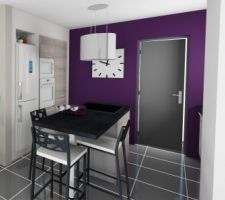Vue 3D de la cuisine