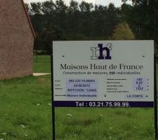Permis de construire déposé sur le terrain