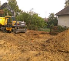 Début du terrassement