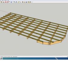 Plan ossature de terrasse