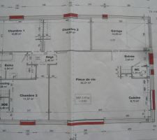 Plan de notre maison de 93m2