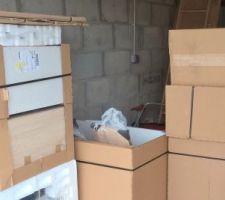 La cuisine est arriv&eacute;e... Y a plus qu'&agrave;...