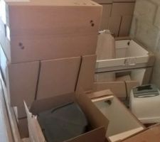 La cuisine est arrivée... Y a plus qu'à...