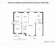 Plan définitif de notre maison.