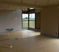 Pose isolant plancher chauffant