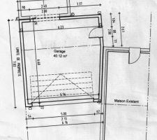 Plan du garage