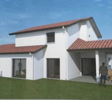 Fa&ccedil;ade expos&eacute;e ouest.