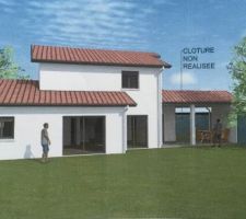 Fa&ccedil;ade expos&eacute;e ouest.