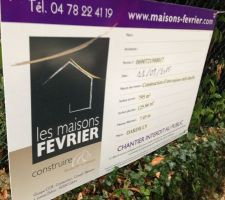 Permis de construire affiché!