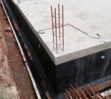 Imperm&eacute;abilisation du VS et drain autour de la maison