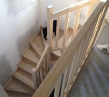 Mise en oeuvre de l'escalier