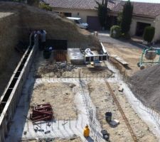 Début de chantier avec l'équipe de Renaud