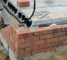 Détail dalle veodal avant coulage du chainage
