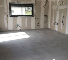 L'espace de vie - rdc - vue vers cuisine