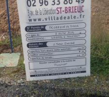 Panneau de construction