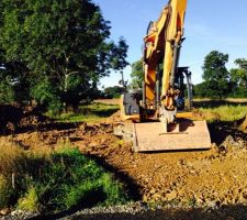 Terrassement pour accueillir les fondations (2/2)