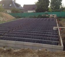 Une future dalle va &ecirc;tre coul&eacute;e...