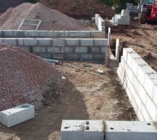 Elevation du soubassement