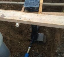 Pose du regard et branchement du compteur pour l'eau