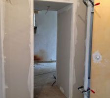 Doublure passage vers le bureau/bibliothèque