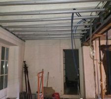 Doublure plafond salle à manger