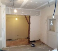 Fin placo salle à manger