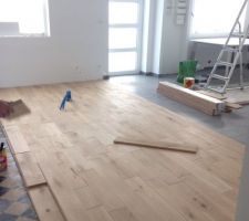 Parquet en chêne massif de la cuisine