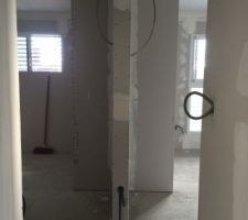 Couloir distribution chambre etage et sdb