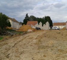 Perspective  terrain / maison : sud
Du bout du terrain ;)