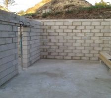 Début des murs du sous sol