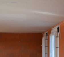 2015/09/09: Fin de la pose du plafond de l'etage