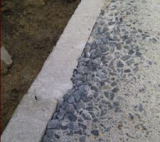 Gravillons non scellés (dalle du vide sanitaire)