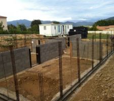 Pose des rails Biplan