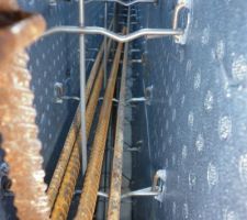 Ferraillage de l?intérieur des blocs.